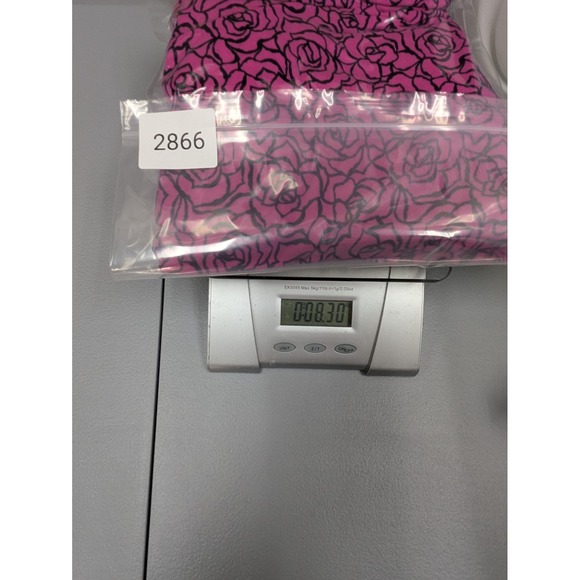 Womens Pajama Outfit Small Floral Print Casual Lightweight Stretch Pinkcore - Picture 14 of 14